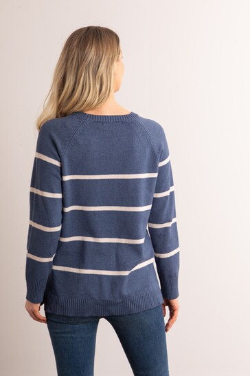 Lakeland Clothing Blue Lergon Striped Jumper