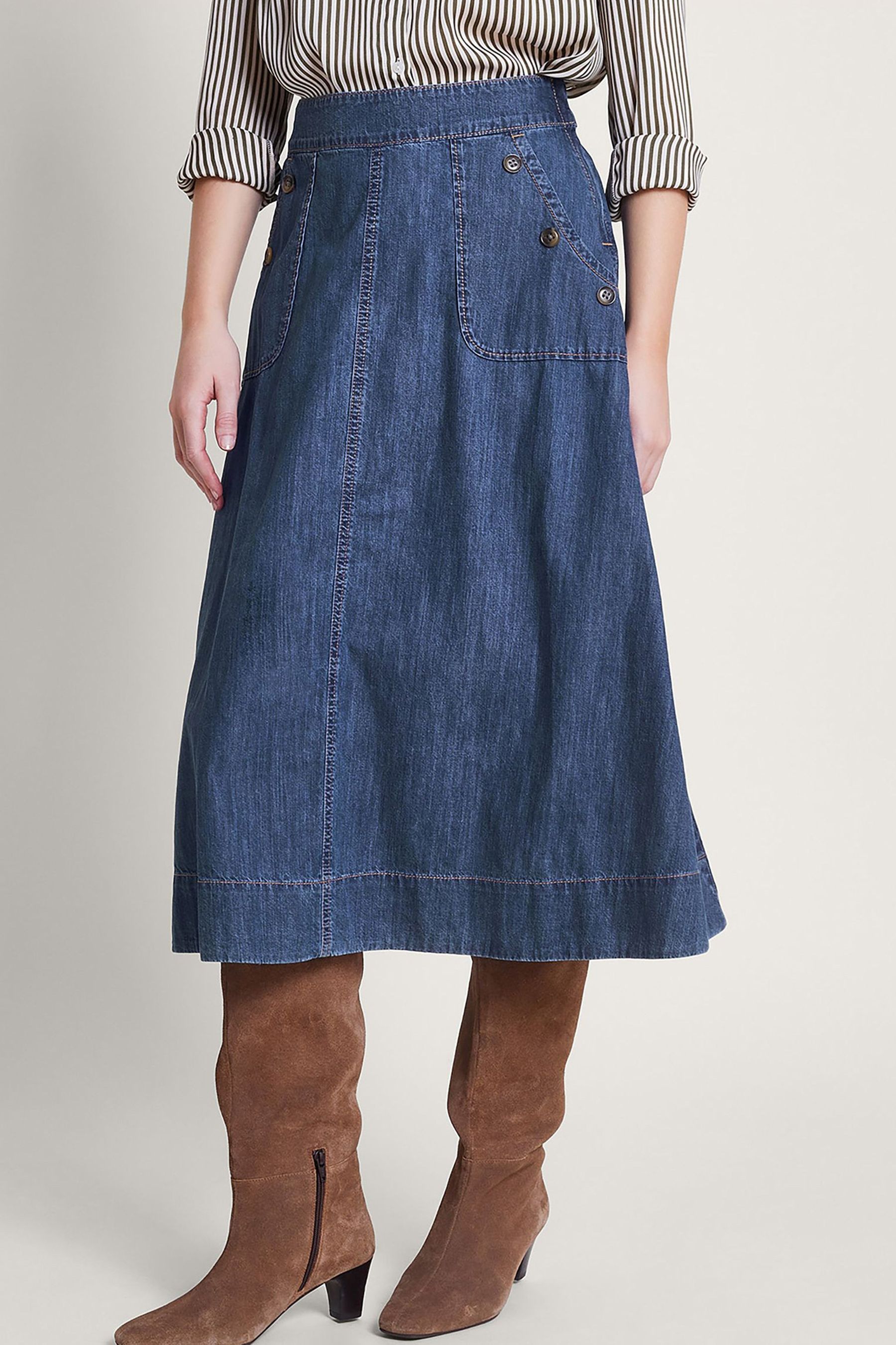 Buy Monsoon Harper Denim Skirt from the Next UK online shop