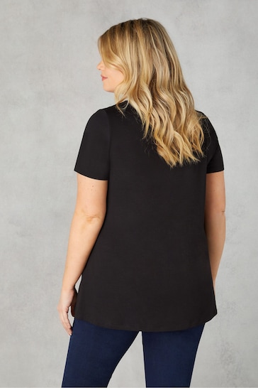 Live Unlimited Curve Jersey Cross Front Black Top