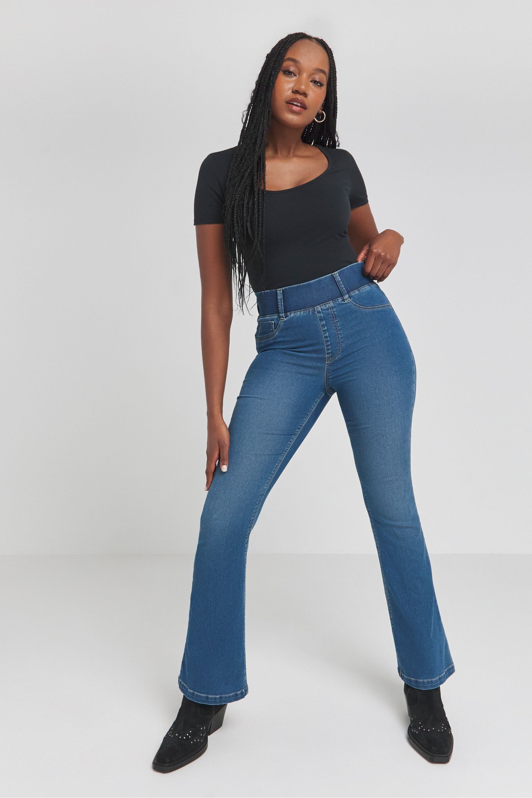 Mid blue jeggings outlet