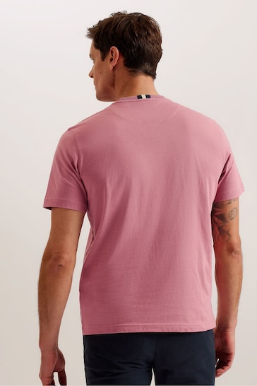 Ted Baker Pink Wiskin Regular Branded T-Shirt