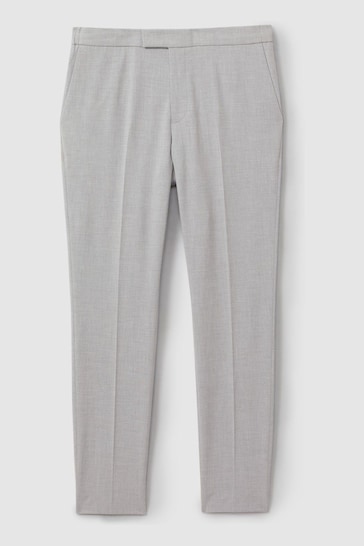 Reiss Grey Found Relaxed Drawstring Trousers