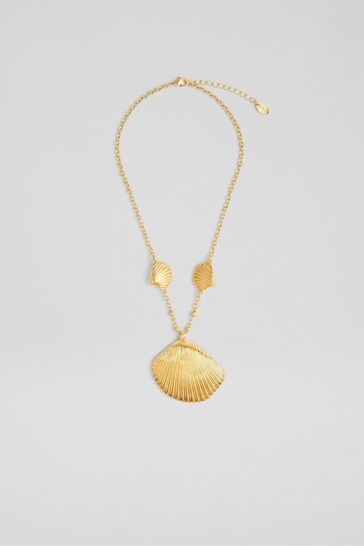 LK Bennett Coral Shell Necklace