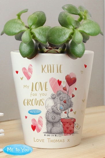 Personalised Me To You Love Grows Plant Pot by PMC