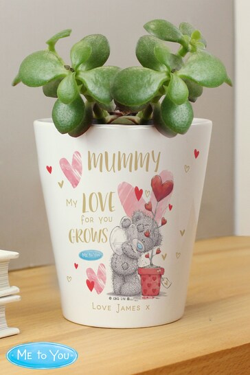 Personalised Me To You Love Grows Plant Pot by PMC