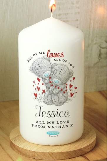 Personalised Me to You Love Pillar Candle by PMC