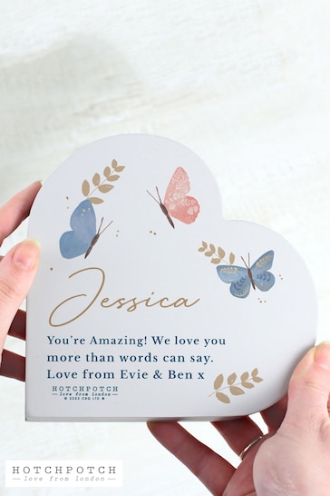 Personalised Butterfly Heart Ornament by PMC