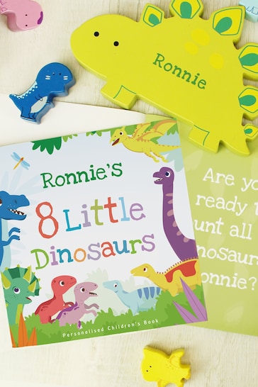 Personalised Dinosaur Book & Stacking Toy by PMC
