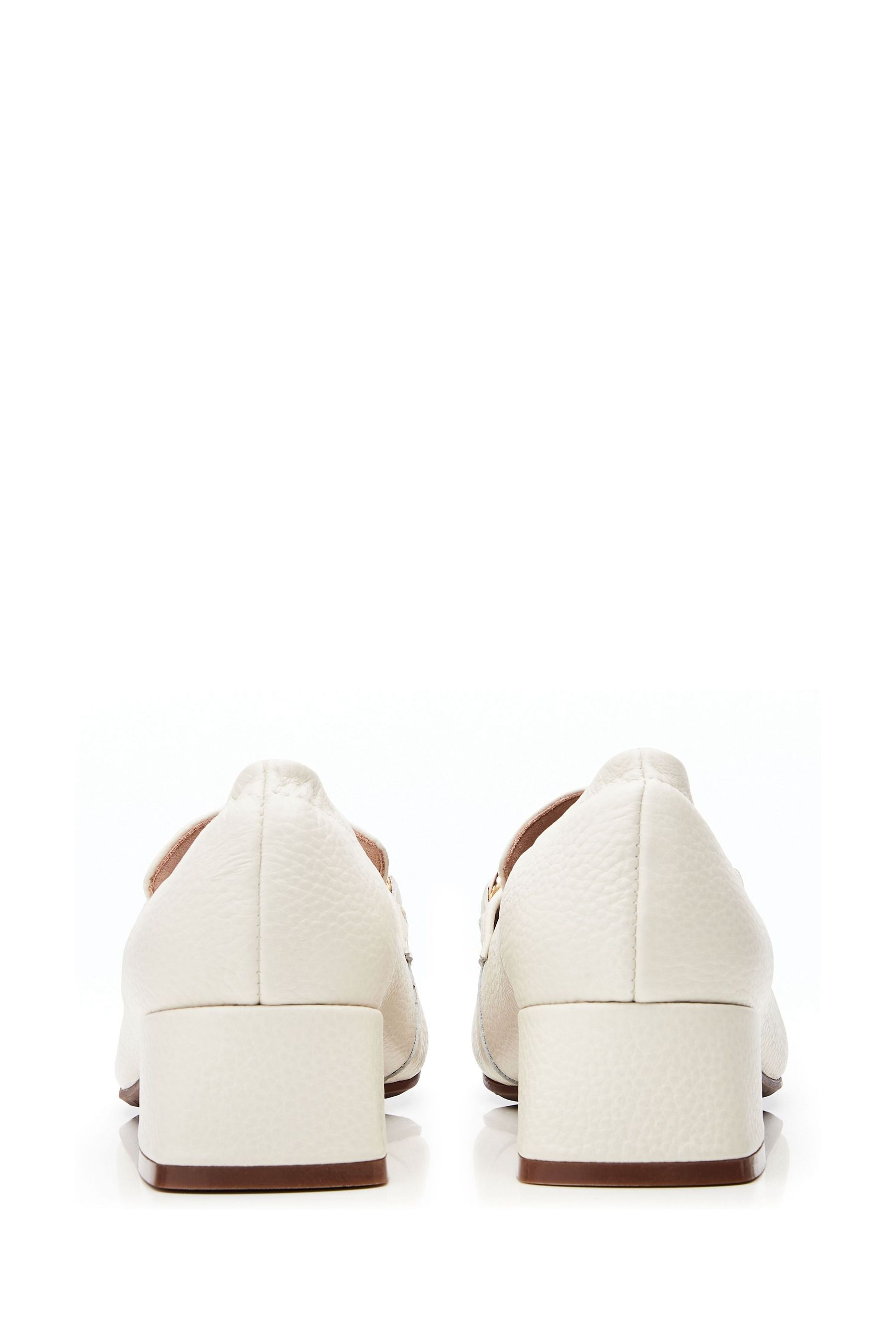 White heeled loafers sales