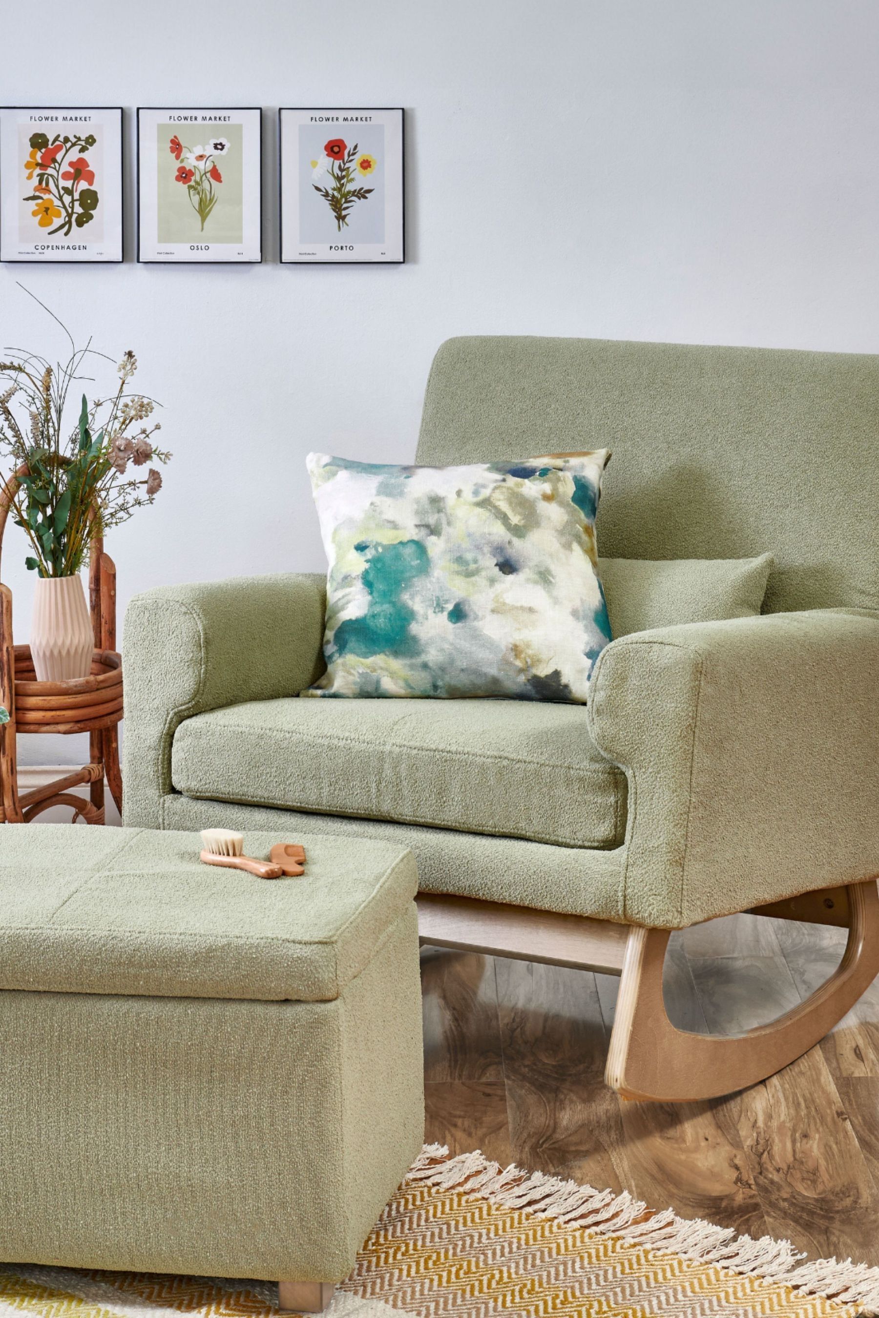 Buy Gaia Baby Sage Serena Nursing Rocking Chair from the Next UK online shop