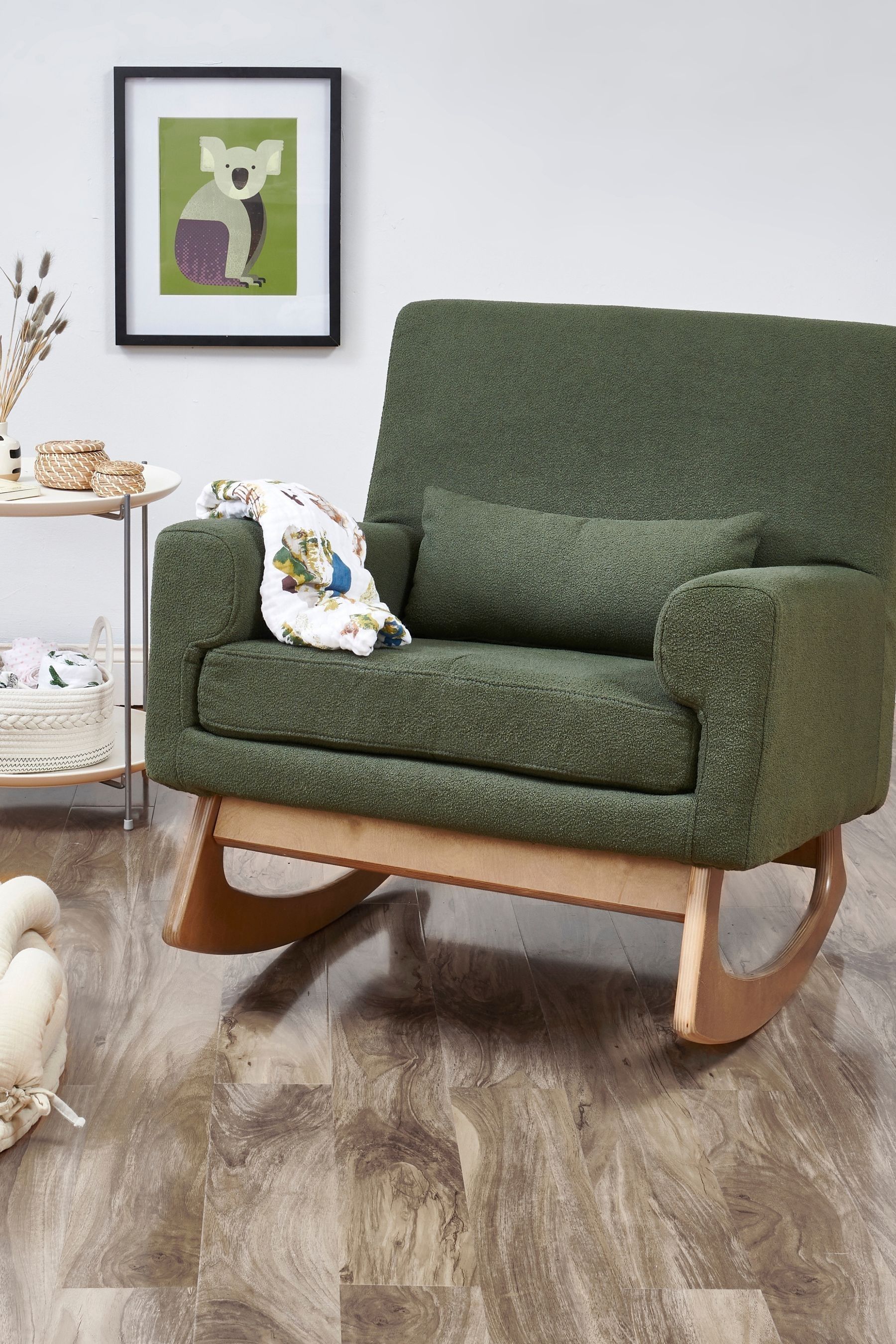 Buy Gaia Baby Forest Green Serena Nursing Rocking Chair from the