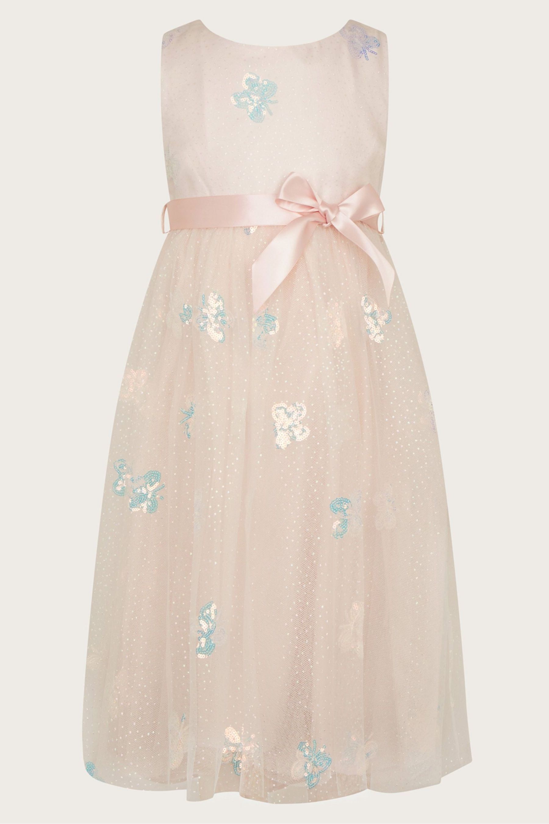 Monsoon girls butterfly dress sales