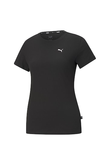 Puma Black Small Womens Essentials Logo T-Shirt