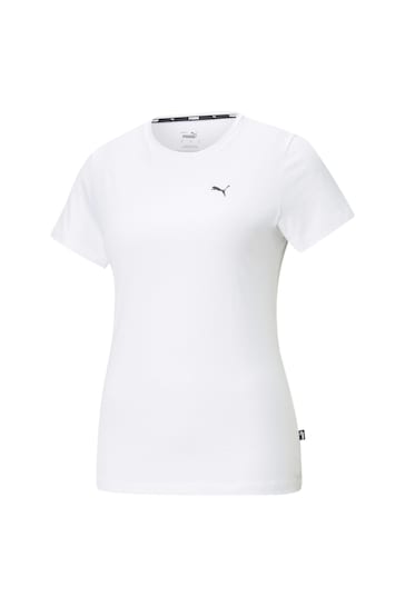 Puma White Small Womens Essentials Logo T-Shirt