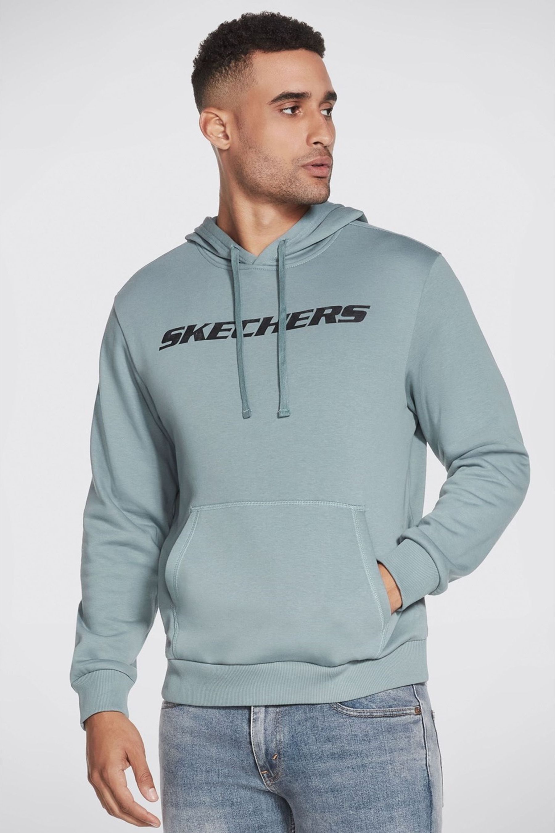 Skechers Blue Heritage Pullover Hoodie