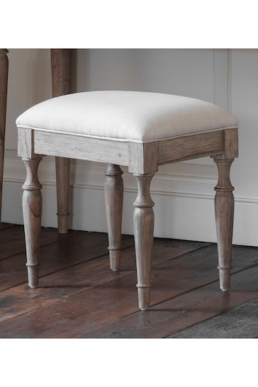 Gallery Home Natural Wood Mustique Dressing Stool