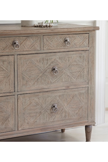 Gallery Home Natural Wood Mustique 7 Drawer Chest