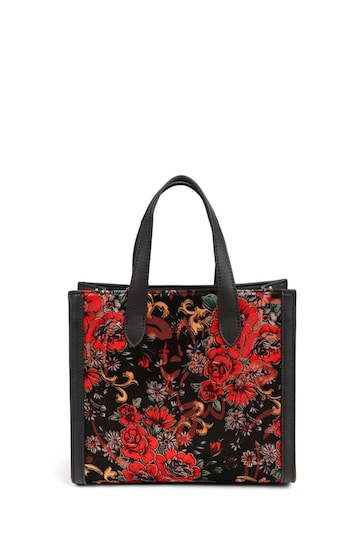 Pavers Red Floral Tote Bag