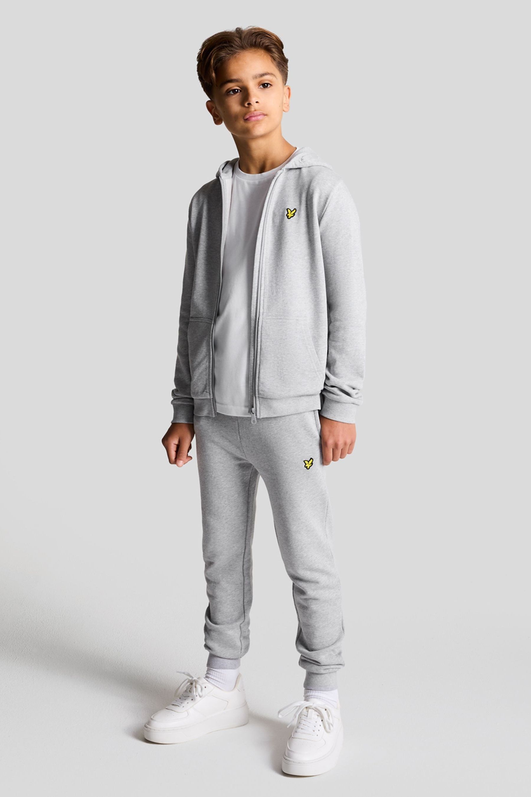 Grey lyle and scott joggers sales