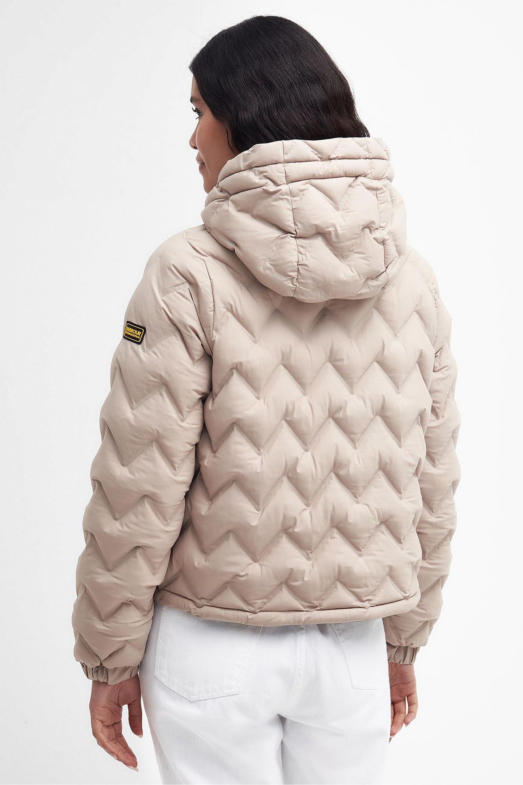 Barbour International Grey Smith Quilt Jacket