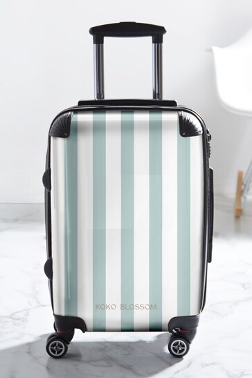 Personalised Amalfi Stripe Suitcase by Koko Blossom