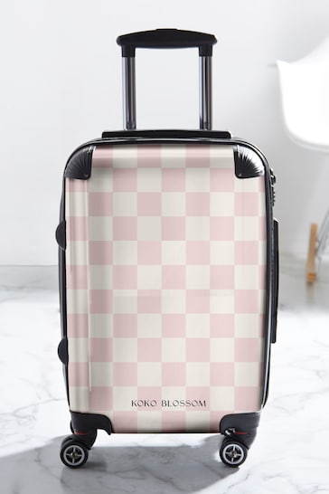 Personalised Checkerboard Suitcase by Koko Blossom