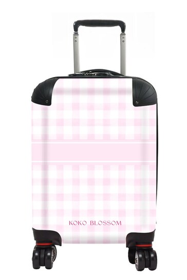 Personalised Gingham Suitcase by Koko Blossom