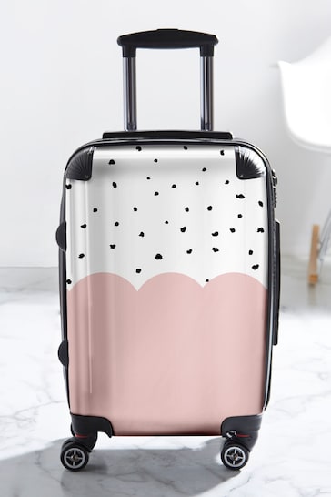 Personalised Dotty Pink Initial Suitcase Koko Blossom