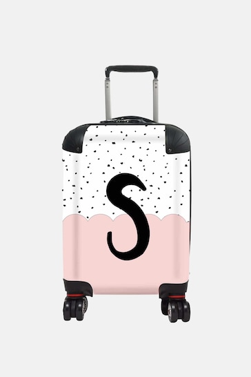 Personalised Dotty Pink Initial Suitcase Koko Blossom