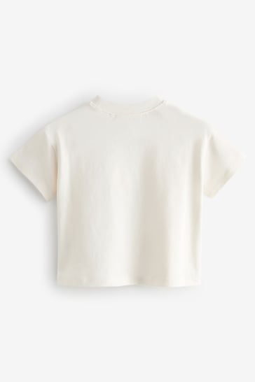 Cream Bunny Short Sleeve T-Shirt (3mths-7yrs)