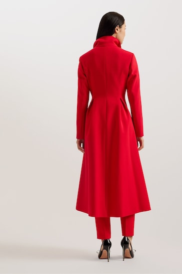 Ted Baker Red Sarela Dress Coat