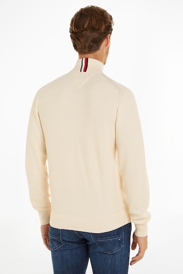 Tommy Hilfiger Structure Zip Mock Sweater