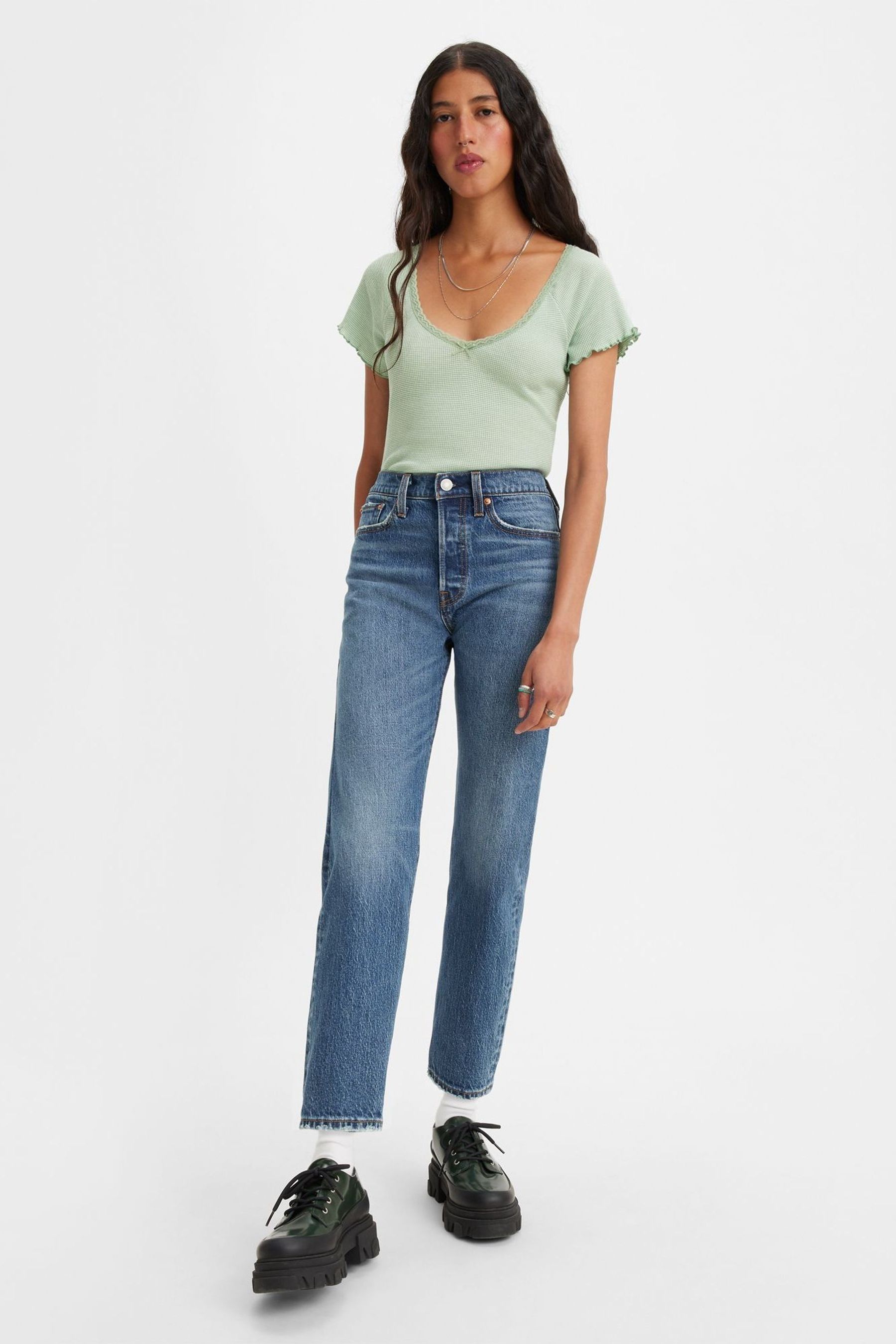 Mens top wedgie jeans