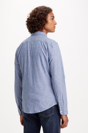 Levi's® Blue Long Sleeve Battery Shirt