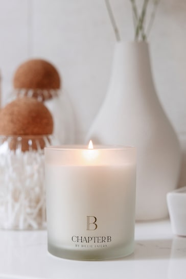 Chapter B Clear Frosted Glass Candle With Lid