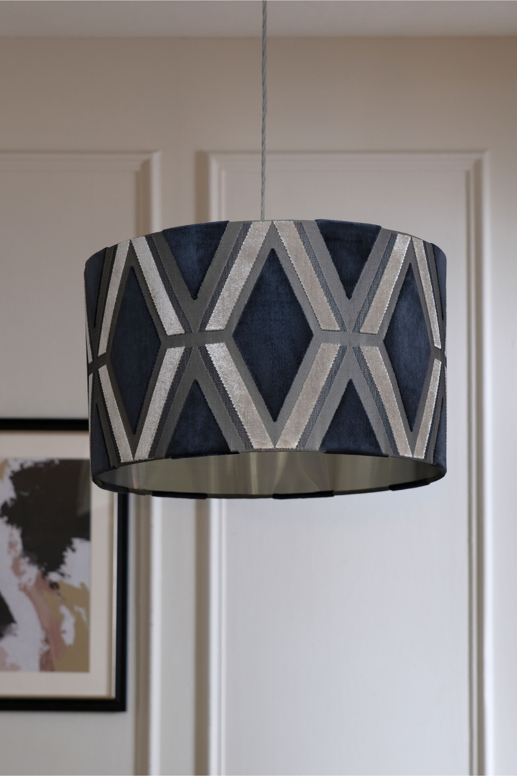 Next navy shop lamp