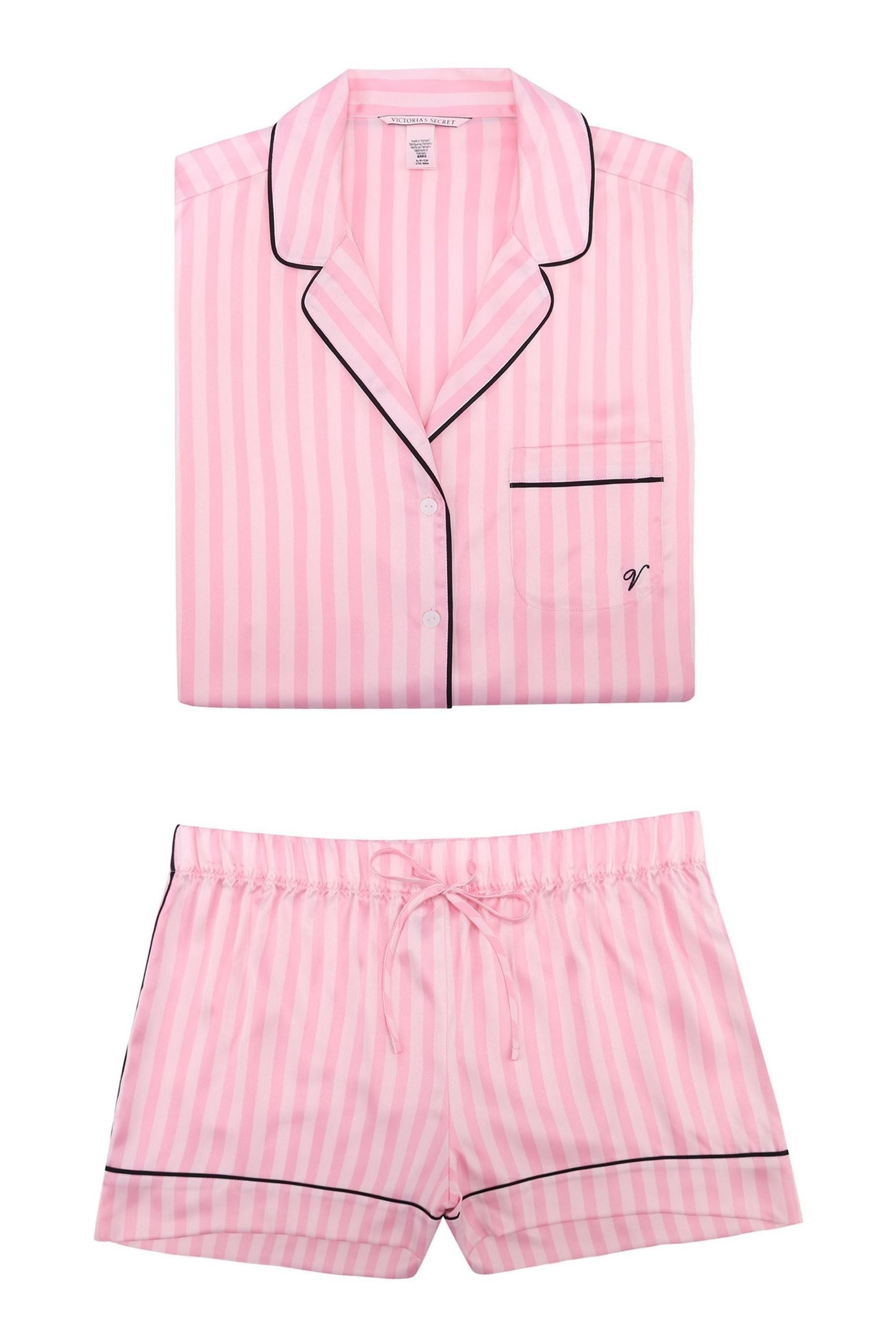 Buy Victoria s Secret Pink Iconic Stripe Satin Stripe Short