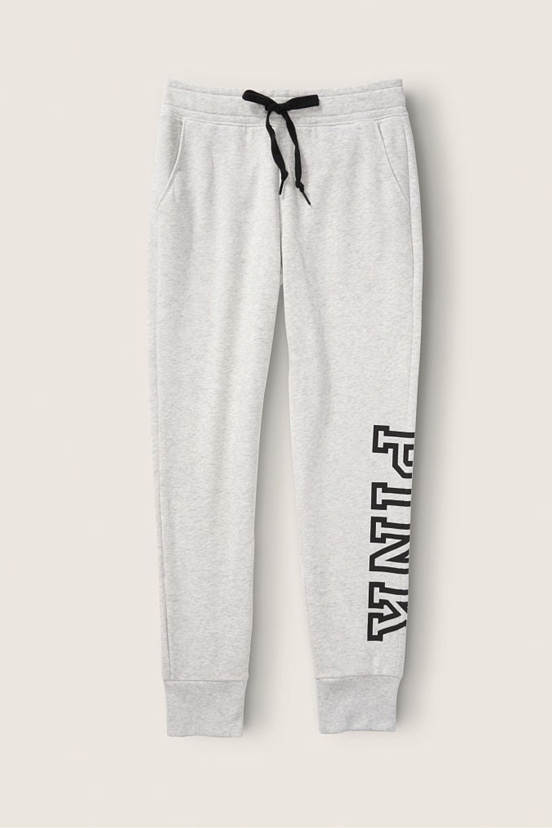 Victoria s Secret PINK Heather Stone Grey Fleece Lounge Jogger