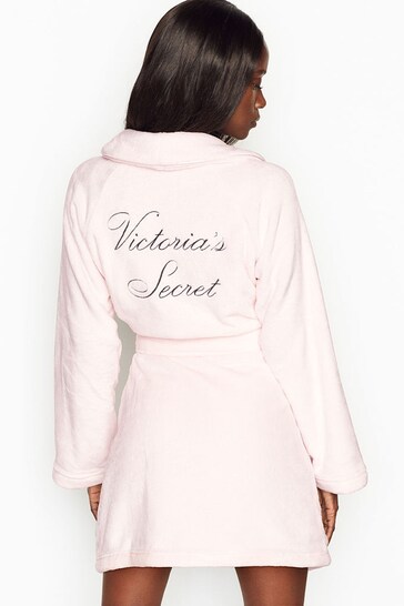 Buy Victoria's Secret Mauve Chalk Pink Cosy Short Dressing Gown from the  Next UK online shop