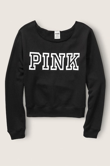 Buy Victoria's Secret PINK Classic Logo Off Shoulder Sweatshirt from the  Next UK online shop