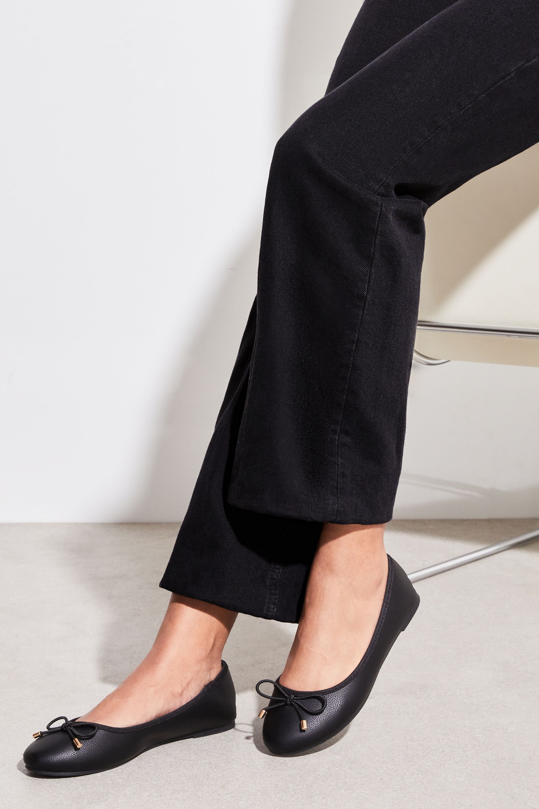 Ballet flats clearance with bow