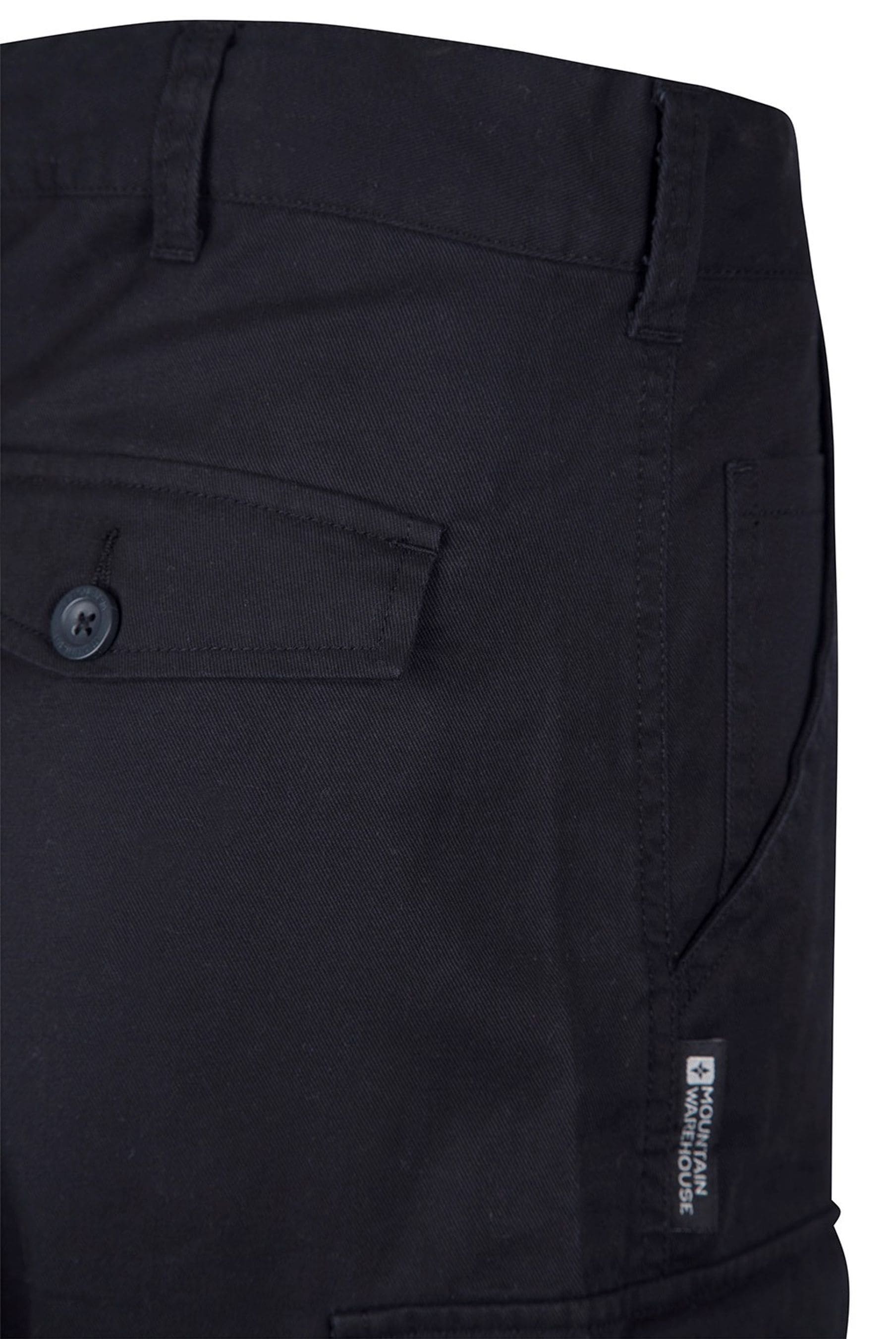 Buy Mountain Warehouse Black Lakeside Mens Cargo Shorts from the