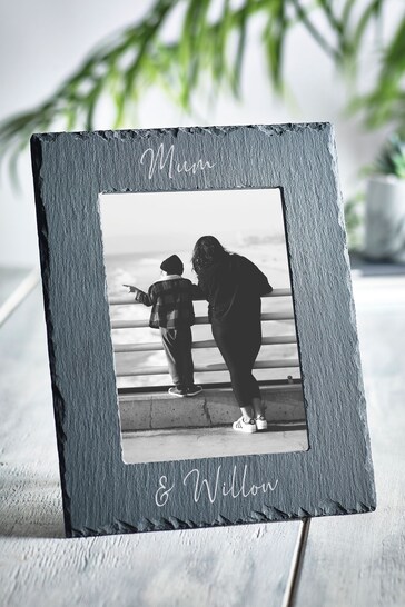 Personalised Slate Picture Frame by Loveabode
