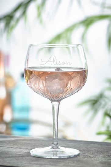 Personalised Gin Glass by Loveabode