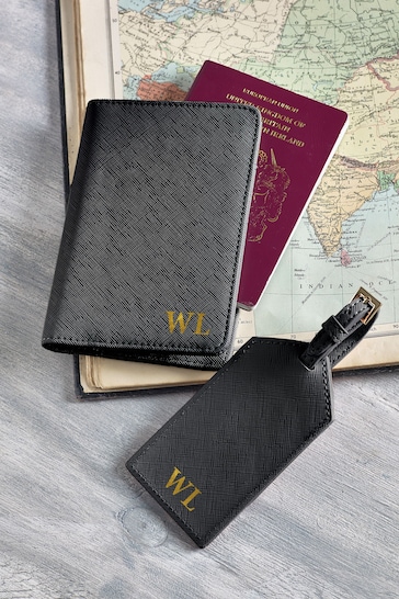 Personalised Passport Cover and Luggage Tag by Loveabode