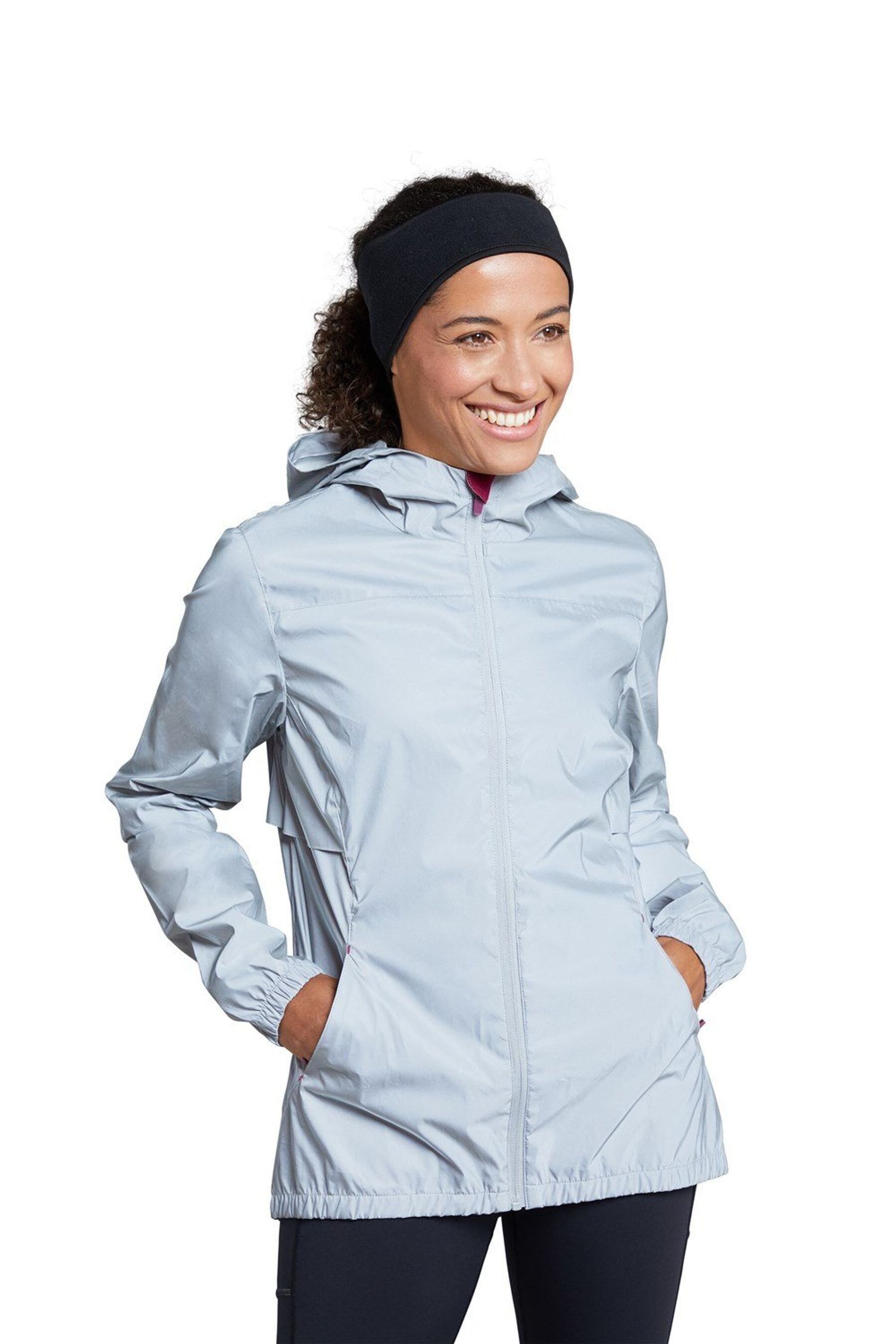 Silver raincoat womens discount
