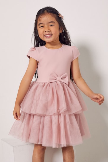 Lipsy Pink Mini Tutu Tulle Rwb Dress