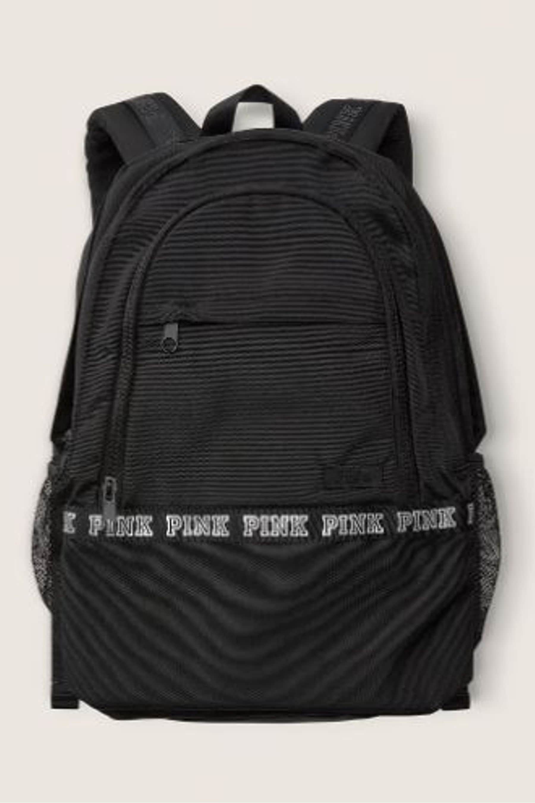 Pink all black backpack 2025