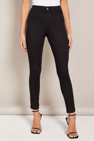 Buy Friends Like These Black Petite High Waisted Jeggings from the