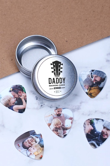 Personalised Photo Guitar Plectrums by Oakdene